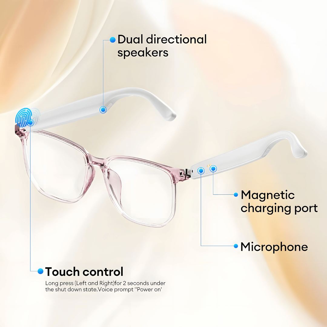 AI Wireless Bluetooth Translation Glasses