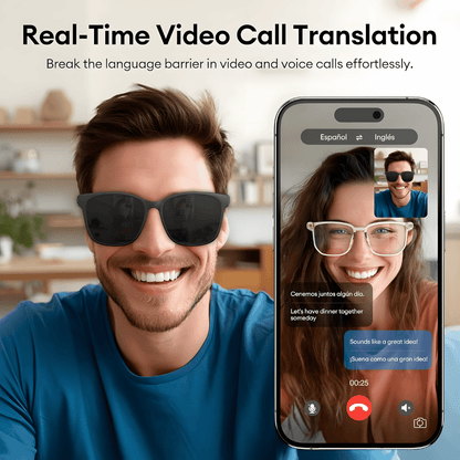 AI Wireless Bluetooth Translation Glasses